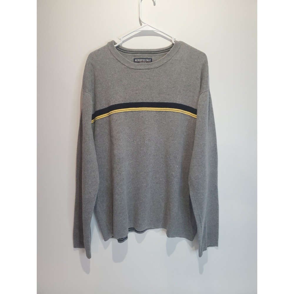 Aeropostale Men's Long Sleeve Pullover Sweater, XL, Grey - Picture 8 of 9